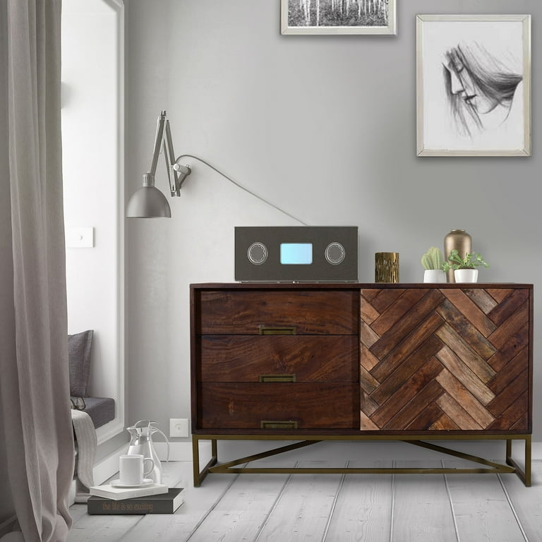 Herringbone buffet deals table