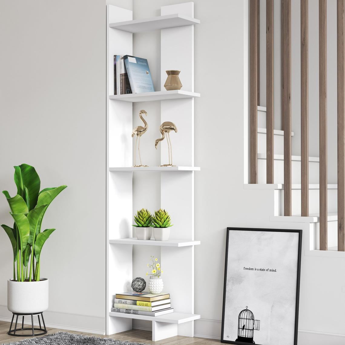 Mainstays 12 Cube Shelf Bookcase White Walmart