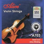 Alice A703 Violin Strings Set Steel Core Alloy Winding 4/4 Size EADG