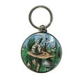 thumbnail image 1 of Alice And The Smoking Caterpillar, Original Licensed, Bright Bold Metal, KEYRING, 1 of 1