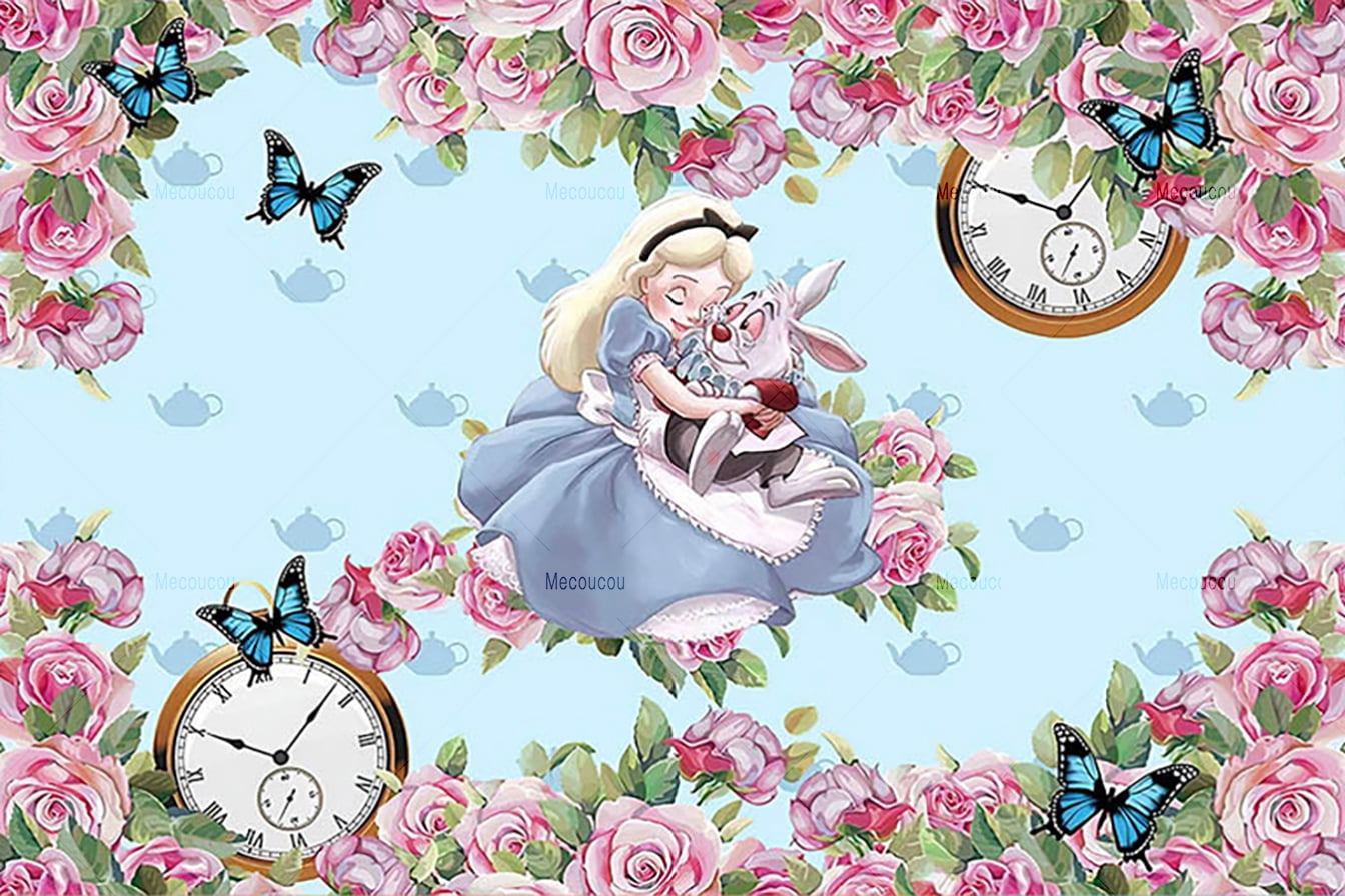 Alice Backdrop Banner Alice Theme Party Decoration for Adults Boys ...