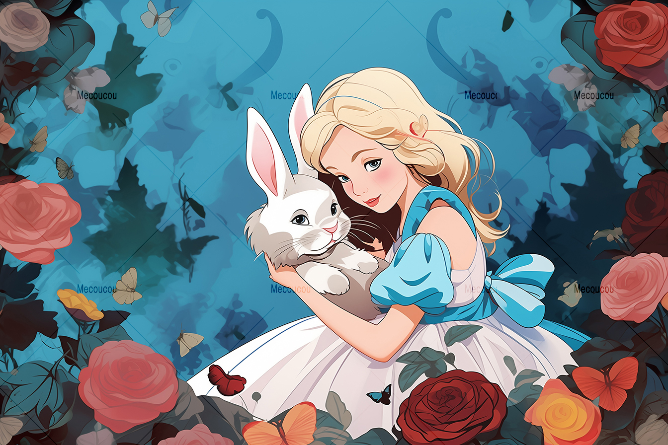 Alice Backdrop Banner Alice Theme Party Decoration for Adults Boys ...