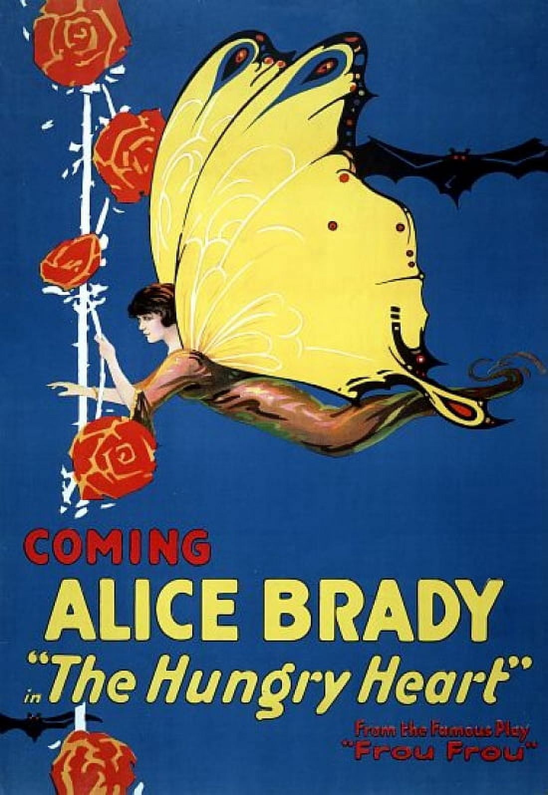Alice Brady Hungry Heart 1917 Vintage Movie Canvas Art - (18 x 24)