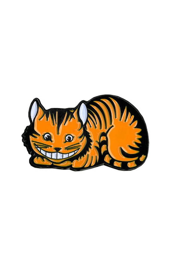Alice Cheshire Cat Enamel Pin, Licensed Original Artwork by Matt Stewart - 1.25" x 0.75"