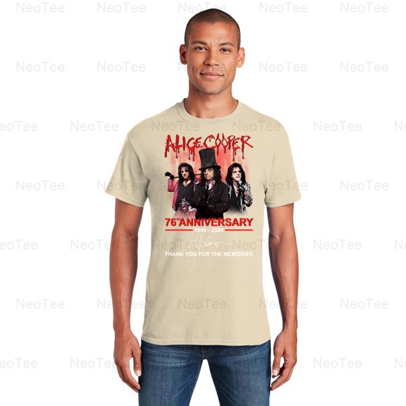 Alice Cooper 2024 Anniversary Shock Rock Music Legend Fan Tribute Gift T-Shirt Unisex, up to 5XL