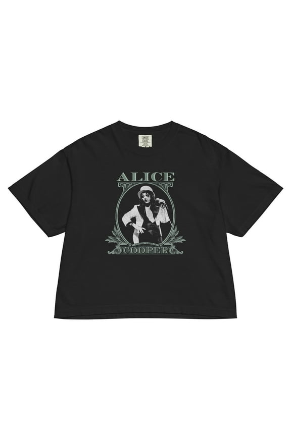 Alice Cooper - Bankroll Mineral Wash Womens Crop Top