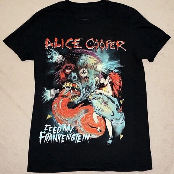 Alice Cooper Feed My Frankenstein Black Concert Tshirt All Size S-5XL KH2112