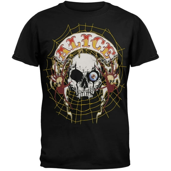 Alice Cooper Men's Skull Web Tour Short Sleeve T Shirt
