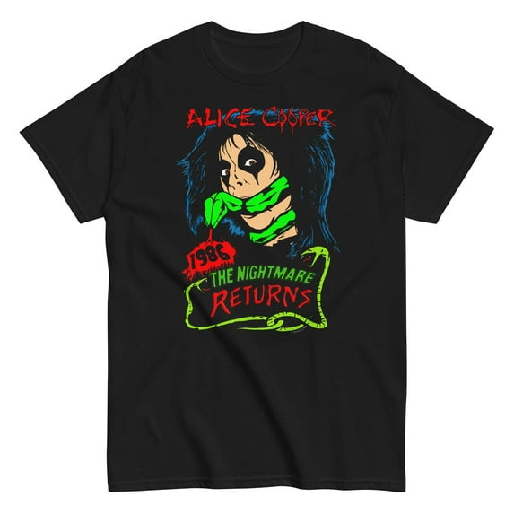 Alice Cooper - Nightmare Returns Unisex T-Shirt - Black - Small