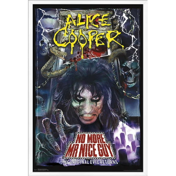 Alice Cooper - No More Mr. Nice Guy Wall Poster, 22.375" x 34", Framed