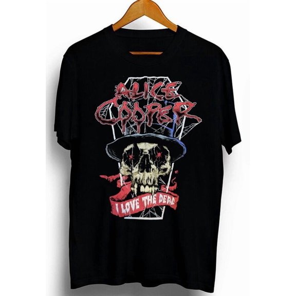 Alice Cooper rock band t-shirt unisex cotton black tee QT4780
