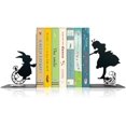thumbnail image 1 of Alice Decorative Bookends for Bookshelf – Metal Wonderland Bookends for Home, Cute Alice and Rabbit Design, Unique Decorative Bookends for Shelves, Gifts for Wonderland Fans, Home and Office Decor, 1 of 7