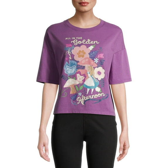 Alice Flower Garden Juniors' Short Sleeve T-Shirt