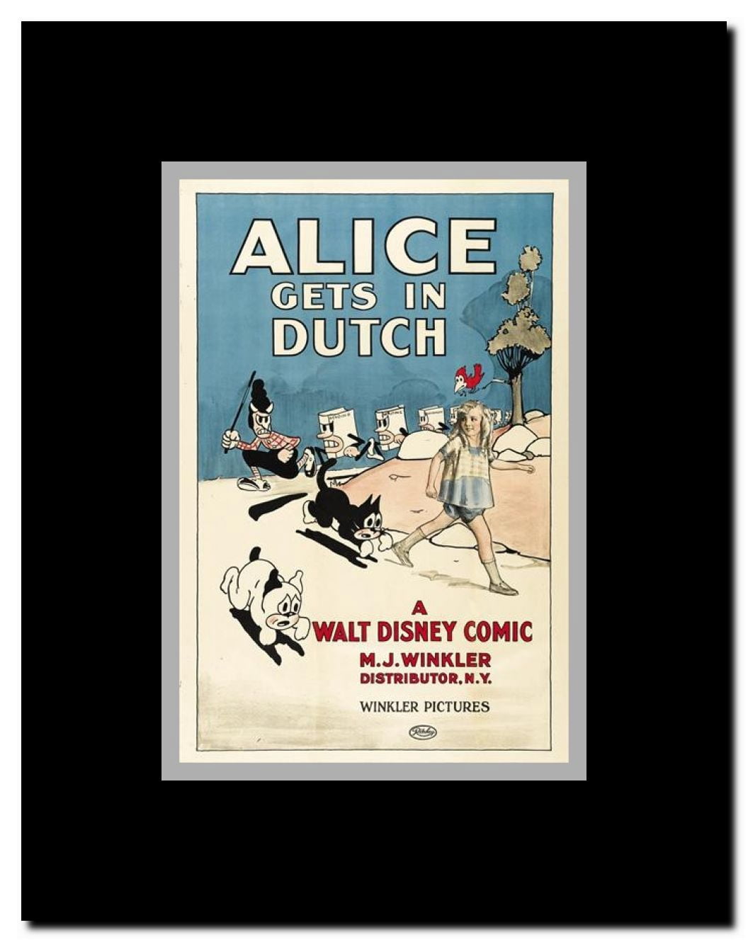 Alice Gets in Dutch Framed Movie Poster