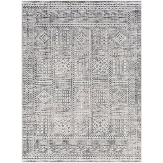 Alice Gray 7'10" x 10' Global Rectangle Area Rug