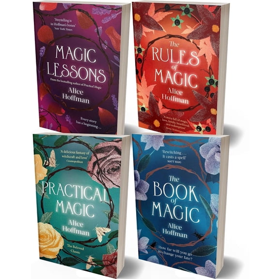 Alice Hoffman Practical Magic Series 4 Books Collection Set Practical Magic, The Rules of Magic, Magic Lessons & The Book of Magic
