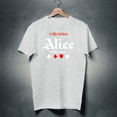 thumbnail image 1 of Alice In Borderland English version black T-shirt. Unisex, ladies fitted sizes, 1 of 2