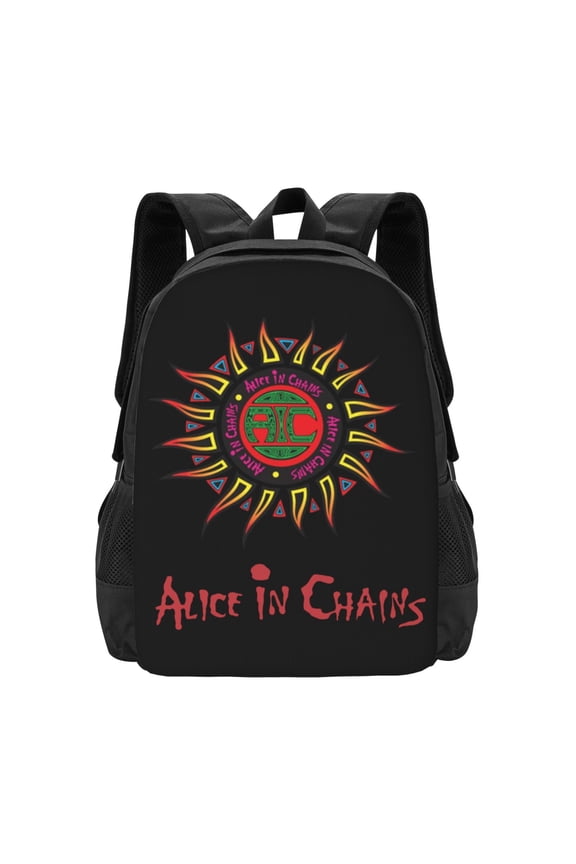 Alice In Chains Backpack Fashion Travel Backpack Laptop Backpack 16 Inch Simple And Large Capacity