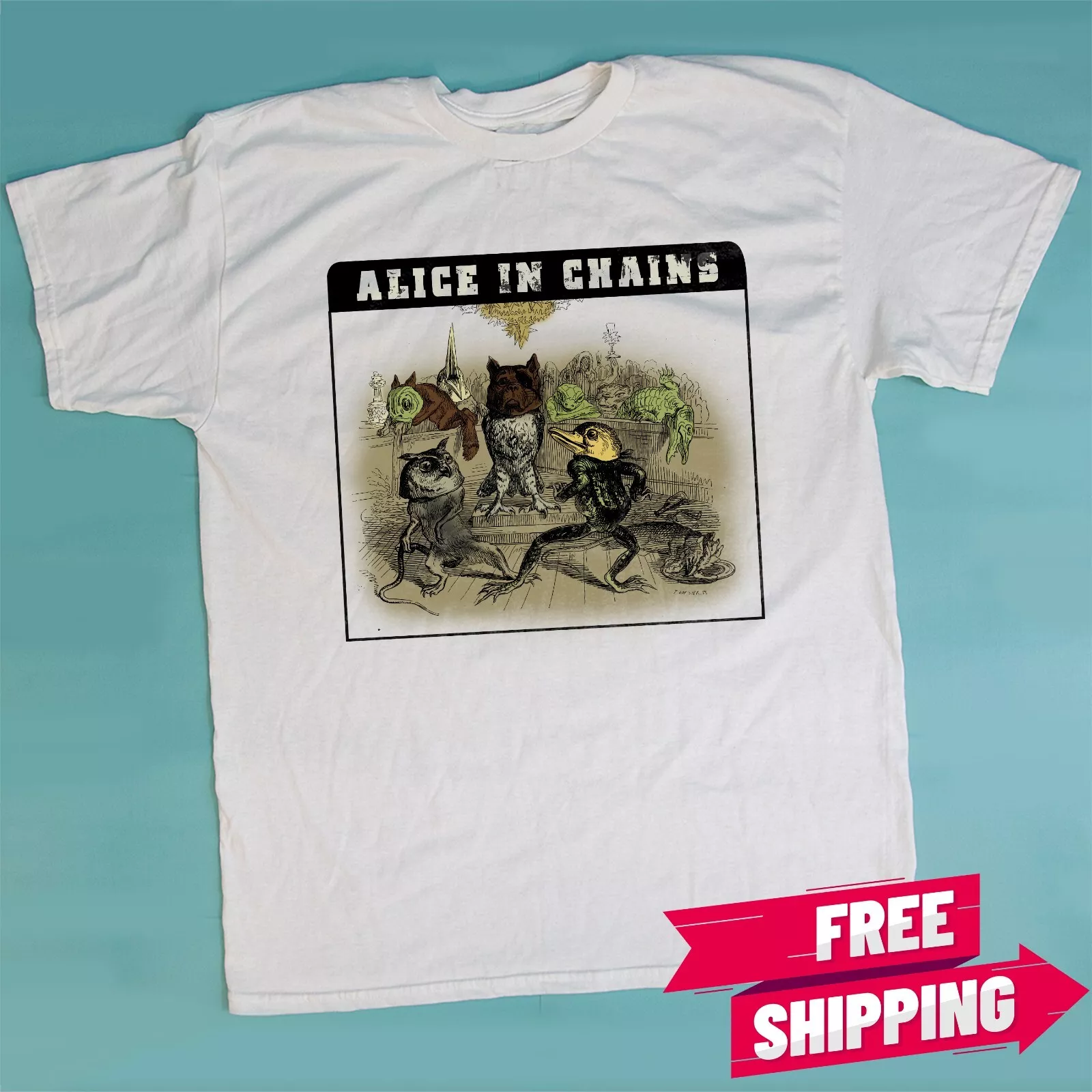 Alice In Chains Band Music TShirt Size S4XL Hot Trending Shirt Birthday Gift