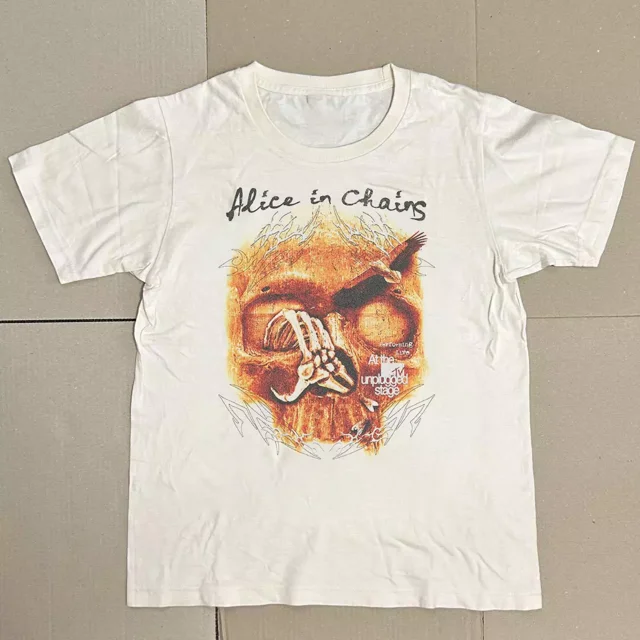 Alice In Chains Band Poster Unisex White 100 Cotton Tshirt Mi102 Tshirt, 2XL