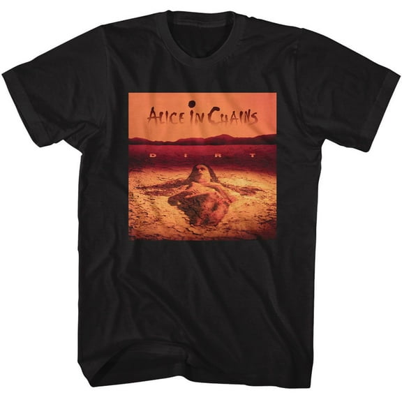 Alice In Chains Dirt Album Cover Black Adult T-Shirt