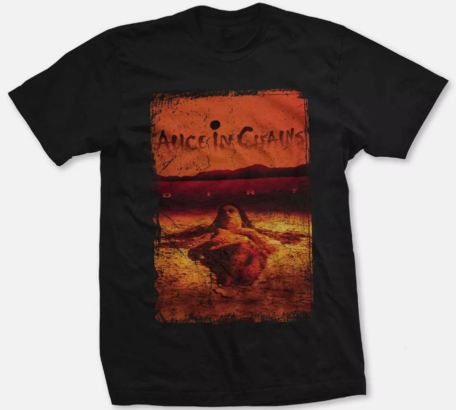 Alice In Chains Dirt Album Cover Black TShirt S5XL