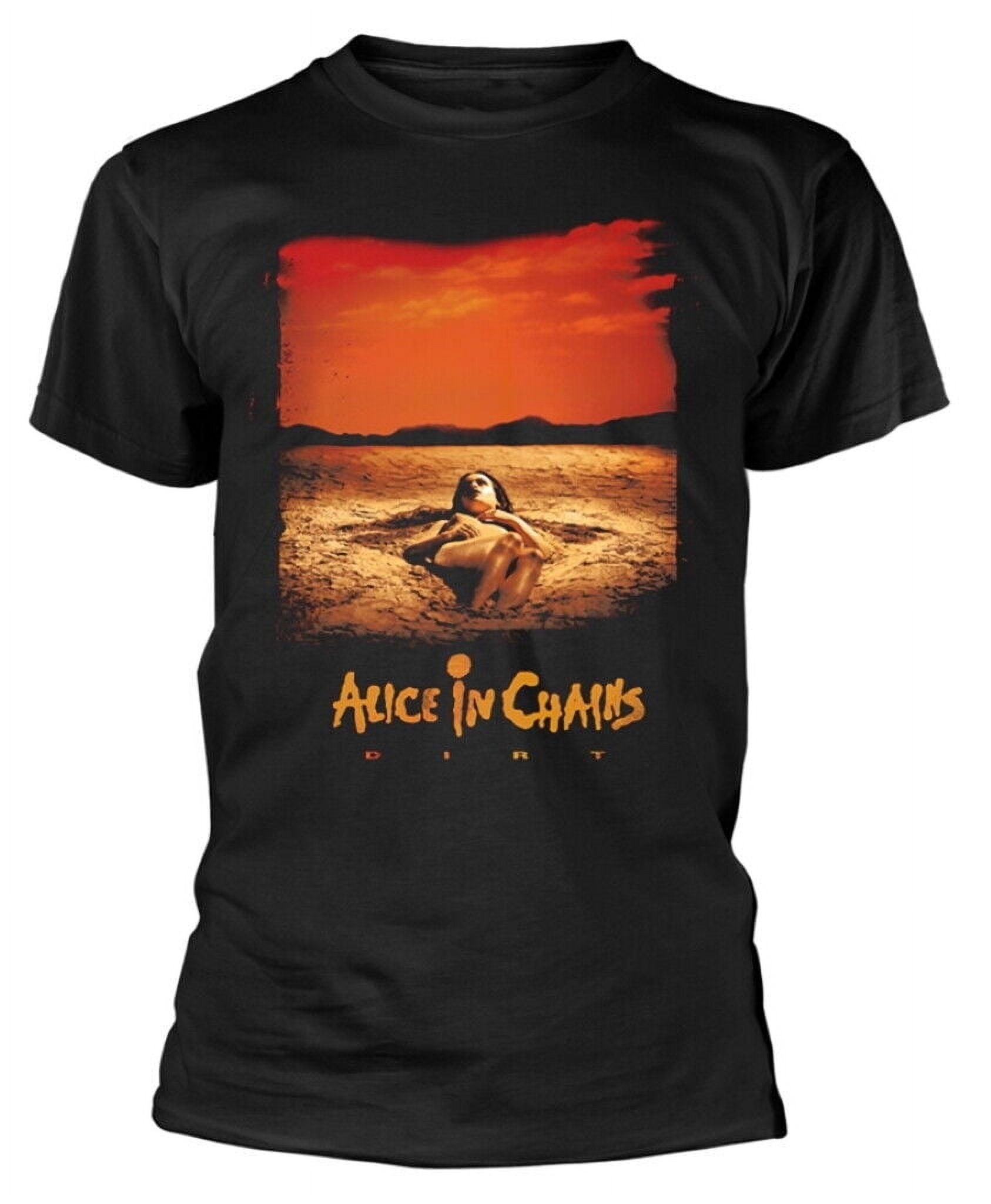 Alice In Chains Dirt Album Text Black TShirt NEW OFFICIAL Halloween