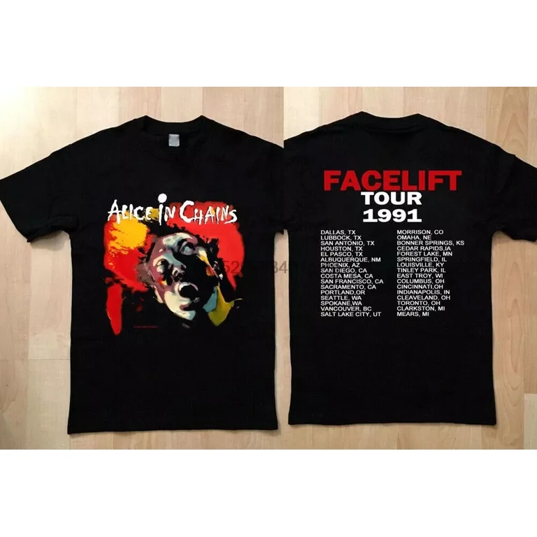 Alice In Chains Facelift 1991 Concert Tour New T shirt Alice In Chains Facelift 1991 Concert Tour New T shirt