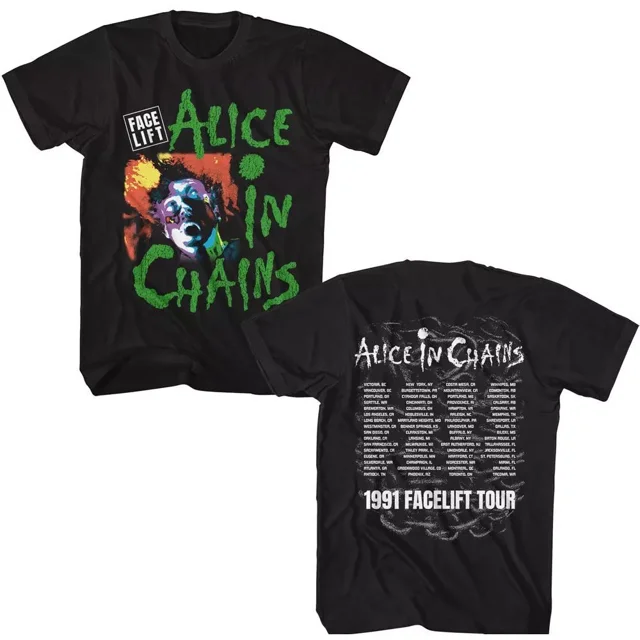 Alice In Chains Facelift Tour 91 Front and Back Print