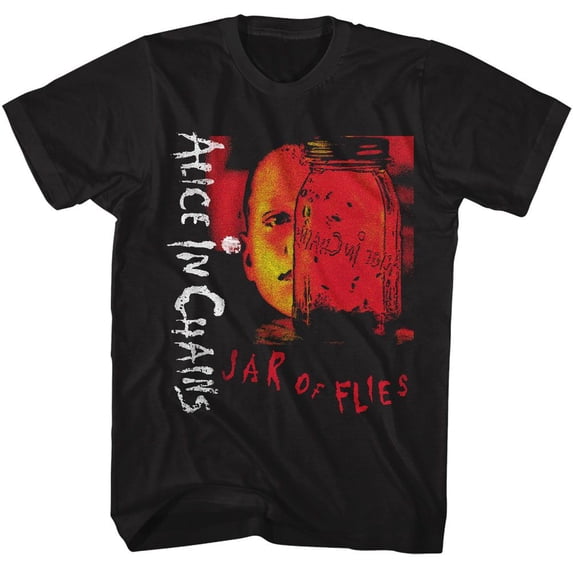 Alice In Chains Jar Of Flies Black Adult T-Shirt Lt