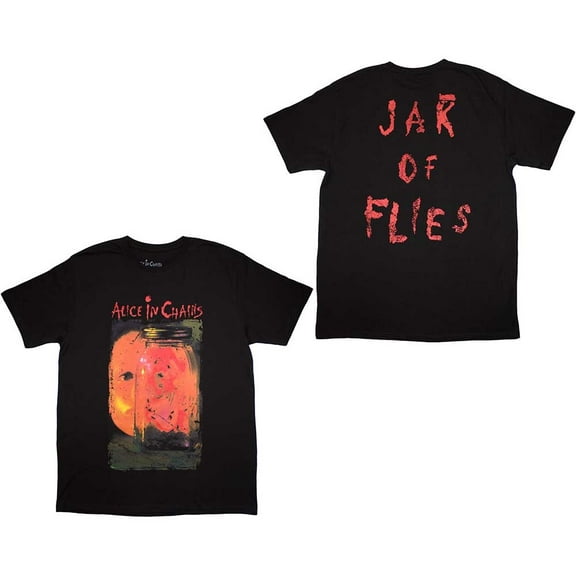 Alice In Chains Men's Jar of Flies 2-Sided T-Shirt Black X-Large | Officially Licensed Merchandise