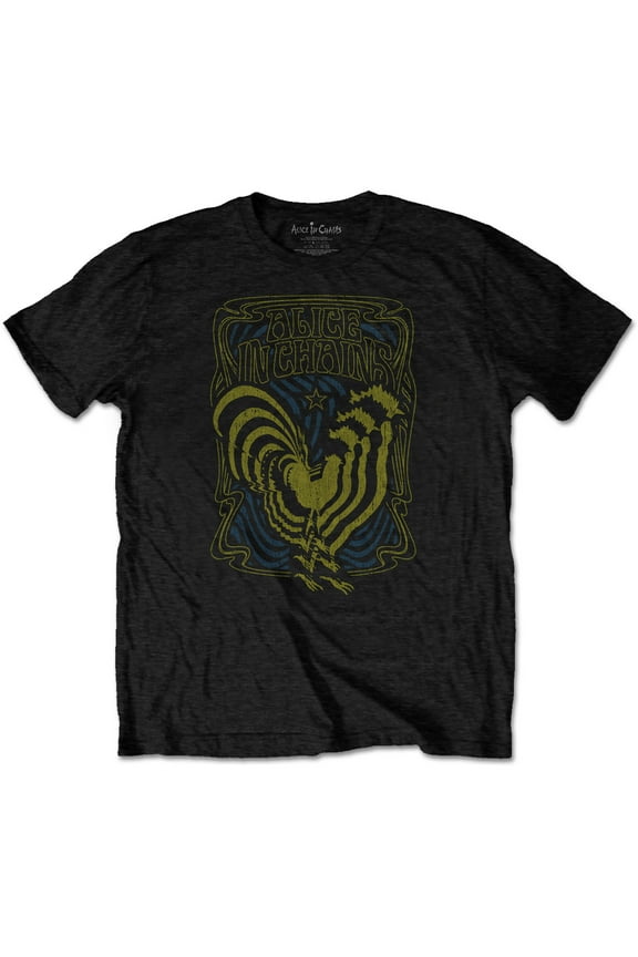 Men's Psychedelic Rooster T-Shirt X-Large | Officially Licensed Merchandise