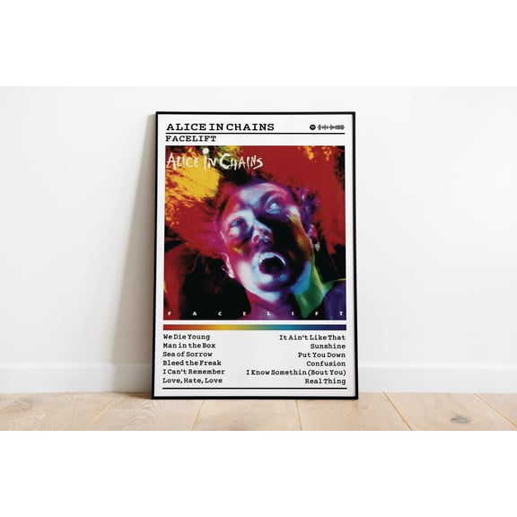 Alice In Chains Poster Facelift Poster Album Cover Poster Prints Wall Decor Posters Rock Music Poster