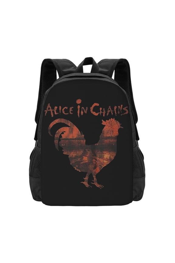 Alice In Chains 'Rooster Dirt' Backpack Fashion Travel Backpack Laptop Backpack 16 Inch Simple And Large Capacity