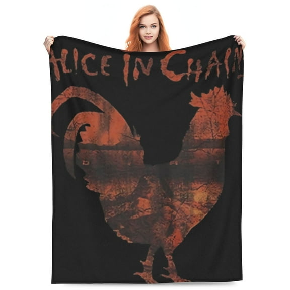 Alice In Chains 'Rooster Dirt' Flannel Blanket Funny Ultra-Soft Micro Warm Throw Blanket Fleece Blanket Interesting Gift 60"X50"