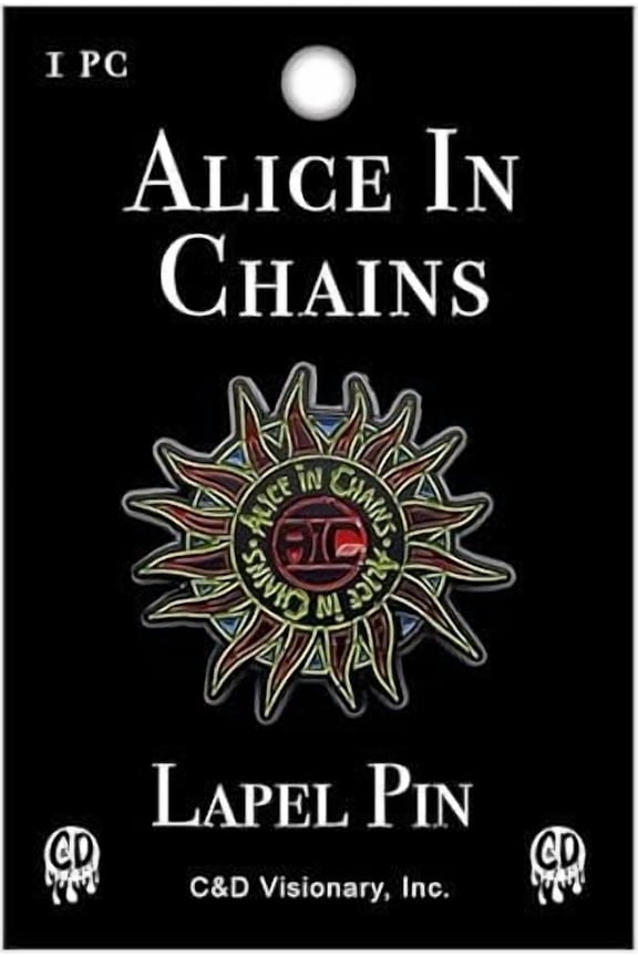 Alice In Chains Sun Logo 1.25" Lapel Pin