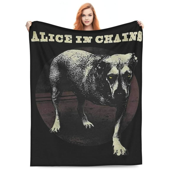 Alice In Chains 'Three Legged Dog' Flannel Blanket Funny Ultra-Soft Micro Warm Throw Blanket Fleece Blanket Interesting Gift 40"X30"