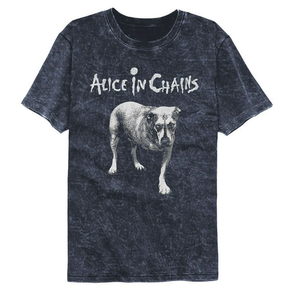 Alice In Chains Tripod Mineral Wash Navy Adult T-Shirt 2Xl