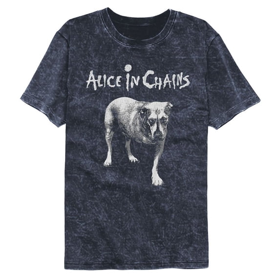 Alice In Chains Tripod Mineral Wash Navy Adult T-Shirt
