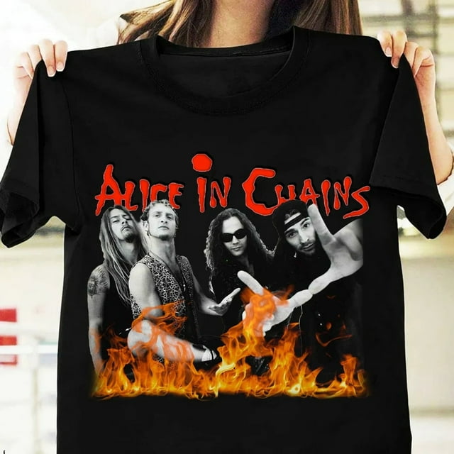 Alice In Chains band Tshirt black cotton All sizes short sleeve