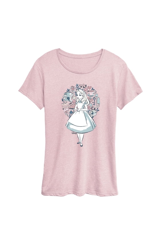 - Alice Circle - Women's Short Sleeve Graphic T-Shirt