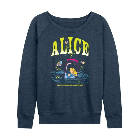Alice In Wonderland - Alice In Bottle - Women's Lightweight French Terry Long Sleeve Shirt