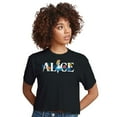 thumbnail image 1 of Alice In Wonderland - Alice - Juniors Cropped Cotton Blend T-Shirt, 1 of 5