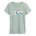thumbnail image 1 of Alice In Wonderland - Alice Name Florals - Women's Short Sleeve Graphic T-Shirt, 1 of 3
