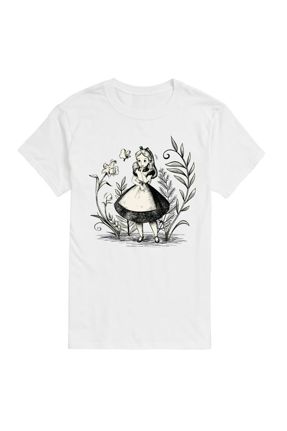 - Alice Sketch - Men's Short Sleeve Graphic T-Shirt