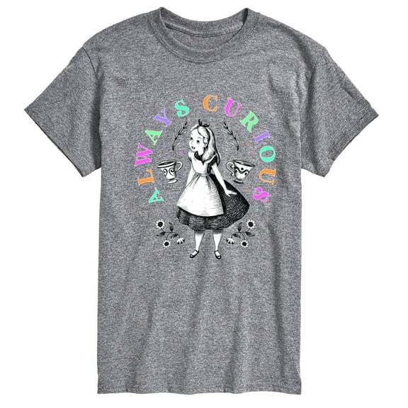Alice In Wonderland - Always Curious - Men's  Short Sleeve Graphic T-Shirt