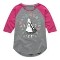 thumbnail image 1 of Alice In Wonderland - Always Curious - Toddler And Youth Girls Raglan Graphic T-Shirt, 1 of 5