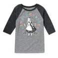 thumbnail image 1 of Alice In Wonderland - Always Curious - Toddler And Youth Raglan Graphic T-Shirt, 1 of 5