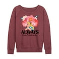 thumbnail image 1 of Alice In Wonderland - Always Curious - Women's Lightweight French Terry Long Sleeve Shirt, 1 of 5