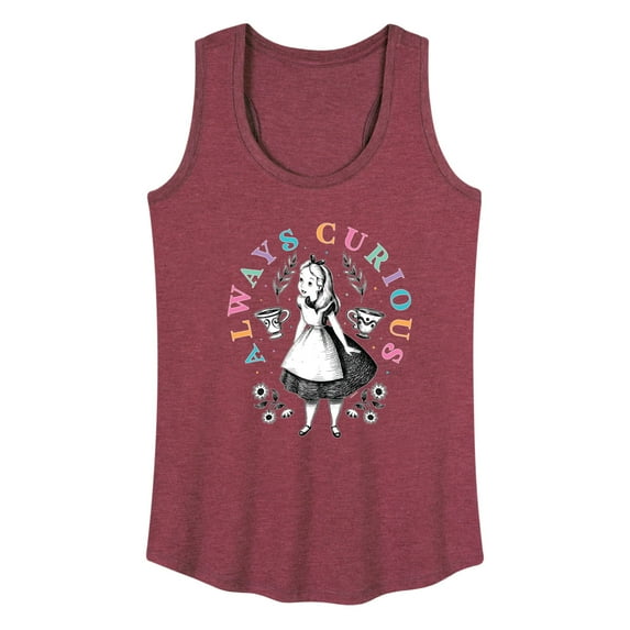 Alice In Wonderland - Always Curious - Women's Racerback Tank Top